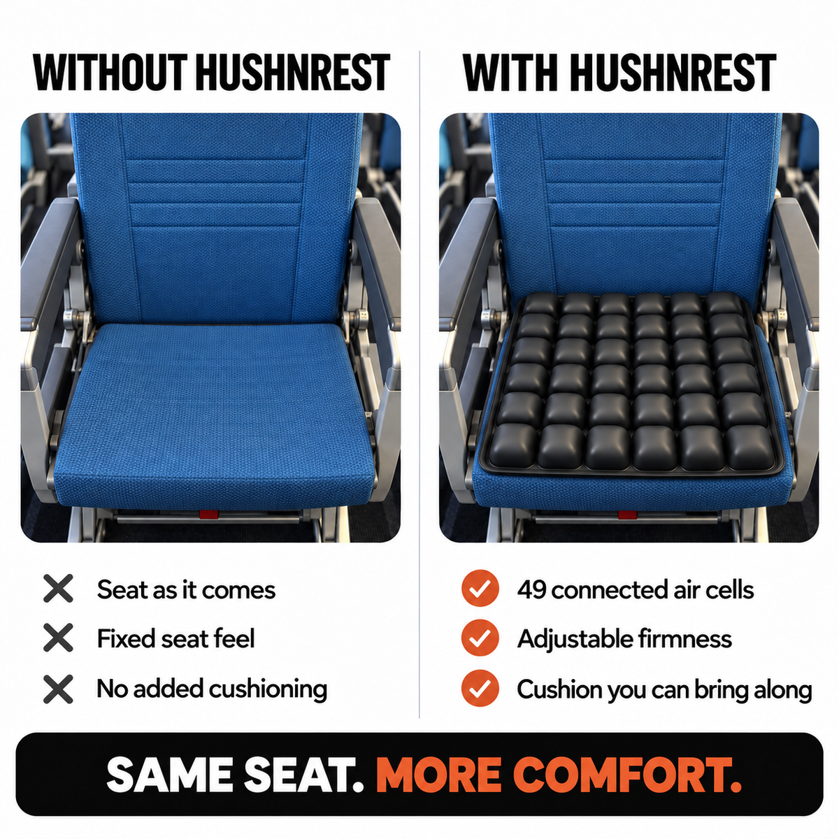 Hushnrest Air Seat Cushion